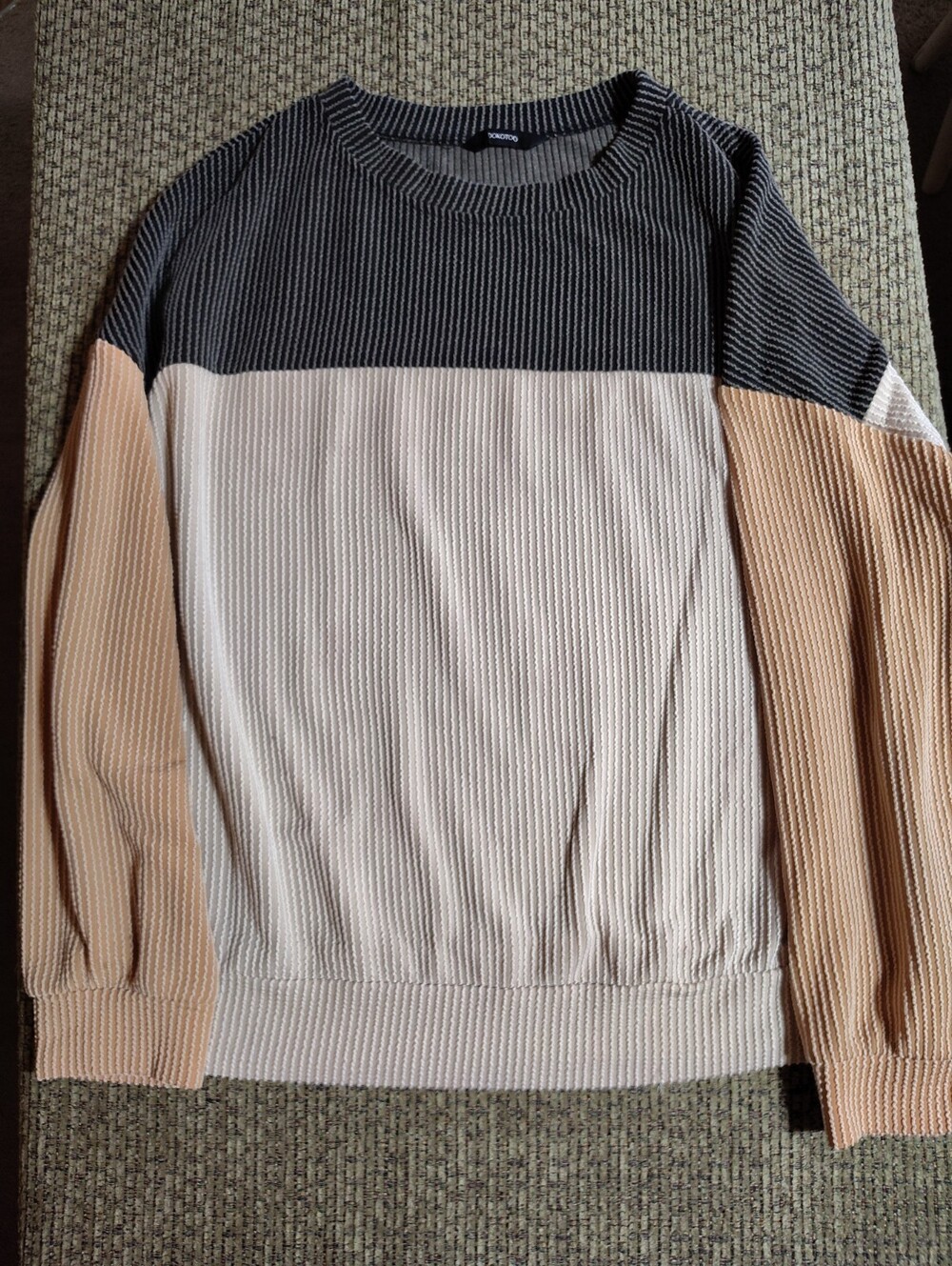Dokotoo Boho ribbed L/S Shirt top crew women’s L Large